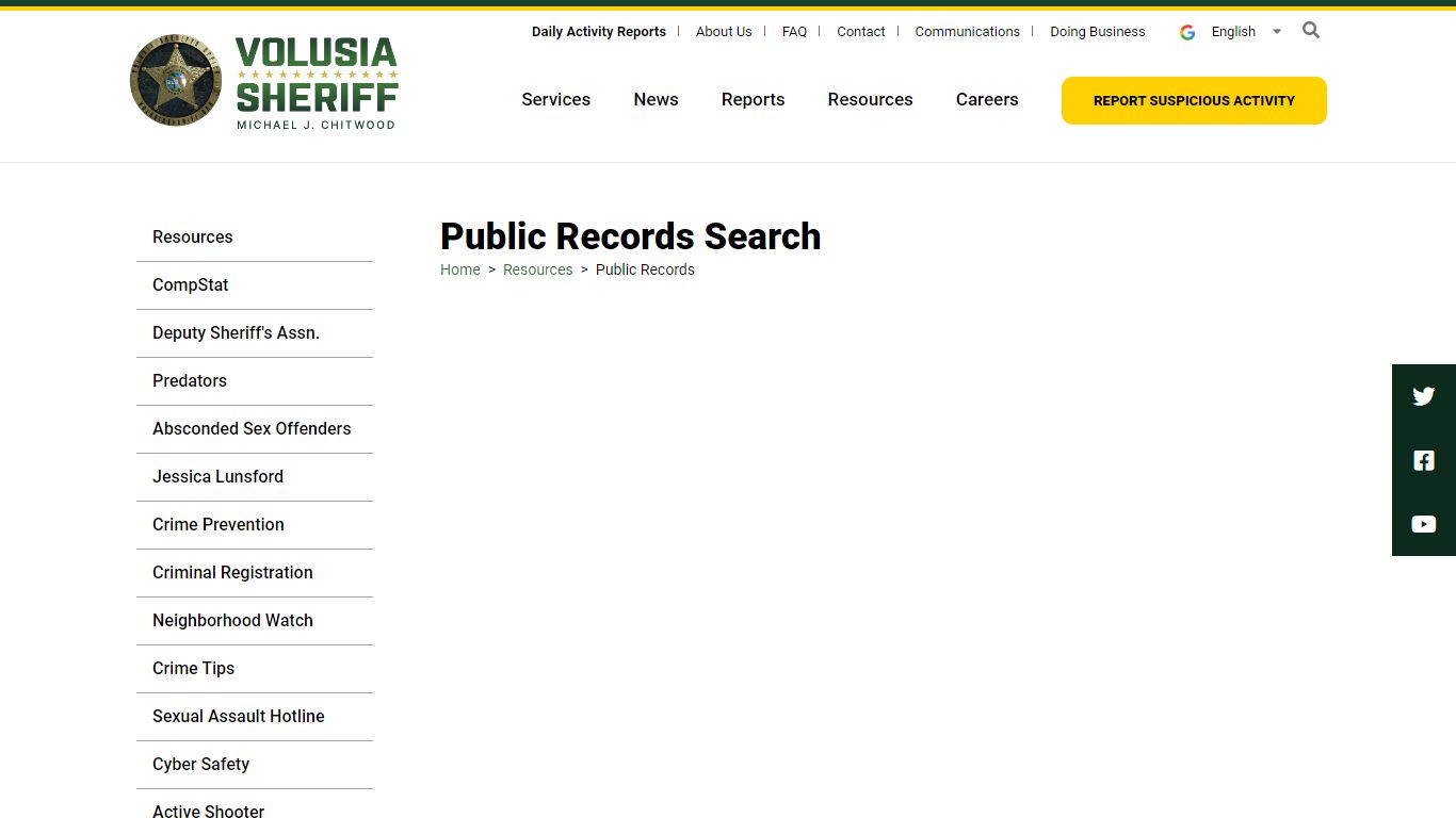 Public Records Search | VSO - Volusia Sheriff